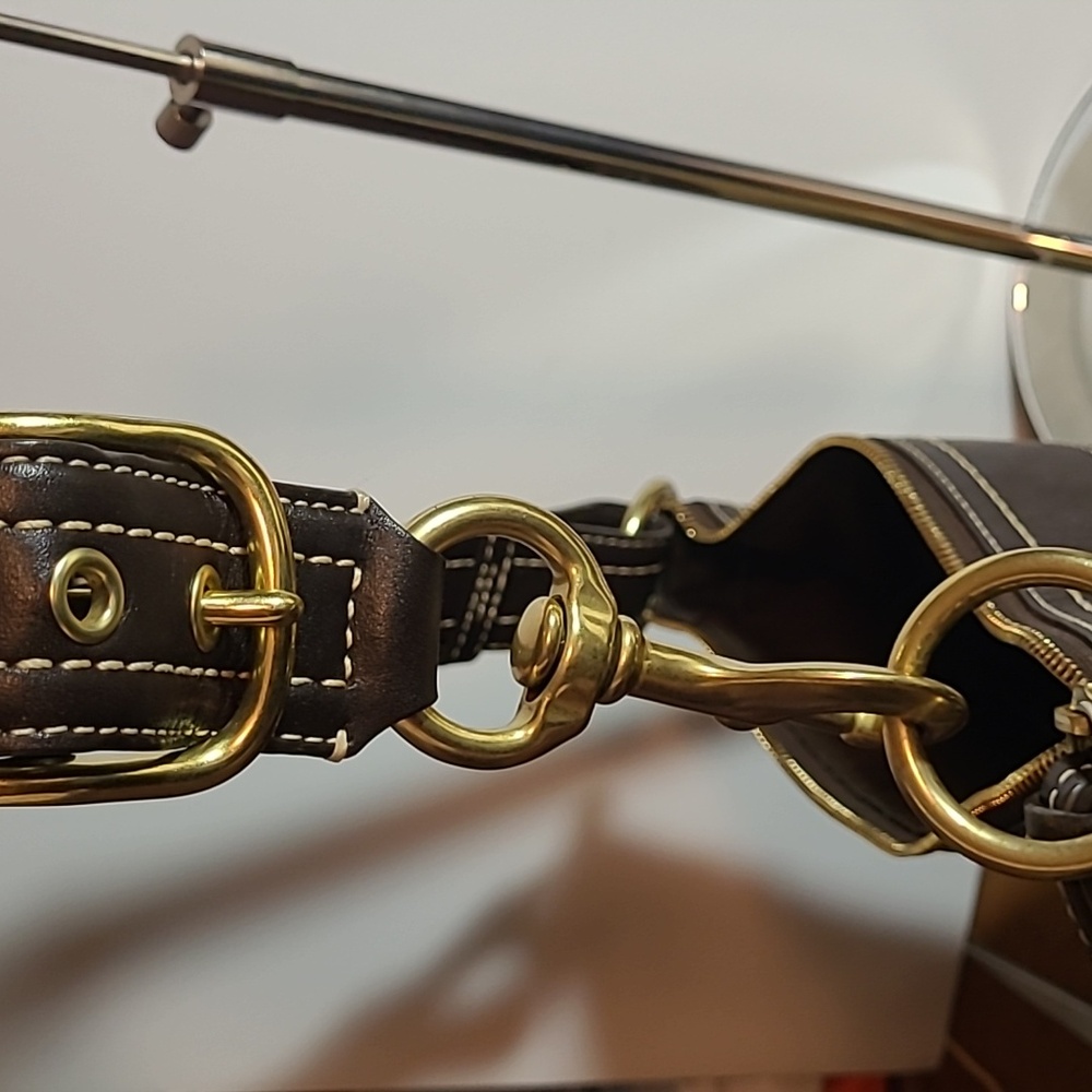Coach gold metallicshoulder bag - Picture 7 of 10